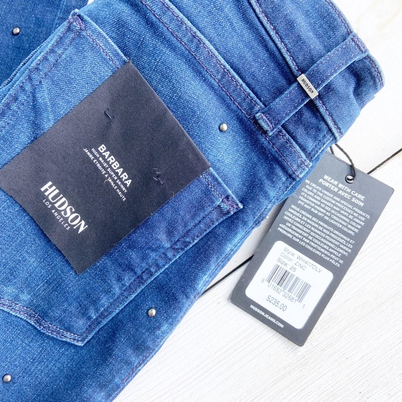 HUDSON JEANS Barbara Super Skinny Hi Rise Size 25 - Picture 7 of 10